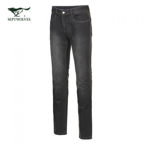 Jeans coupe droite SEPTWOLVES coton pour automne - Ref 1483421