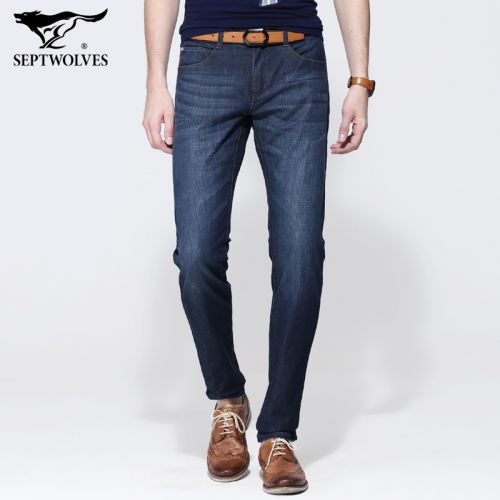 Jeans pour jeunesse SEPTWOLVES en coton printemps - Ref 1483511