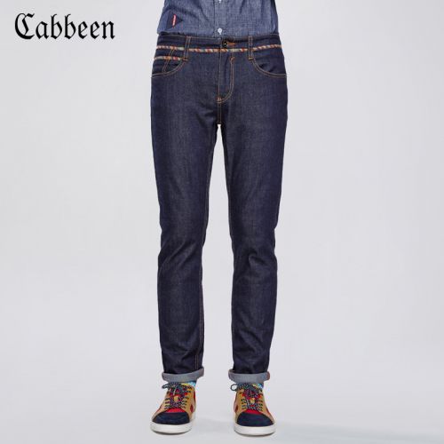 Jeans pour jeunesse pieds Slim CABBEEN en coton hiver - Ref 1483625