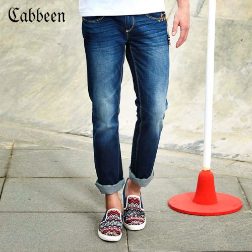 Jeans pour jeunesse pieds Slim CABBEEN en coton été - Ref 1483677