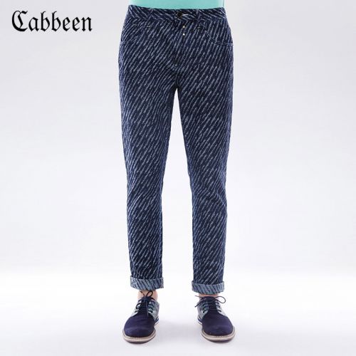 Jeans pour jeunesse pieds Slim CABBEEN en coton printemps - Ref 1483689