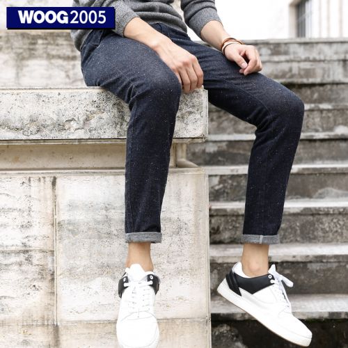 Jeans pour jeunesse pieds Slim WOOG2005 en coton automne - Ref 1483868
