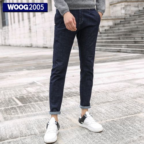 Jeans pour jeunesse pieds Slim WOOG2005 en coton automne - Ref 1483878