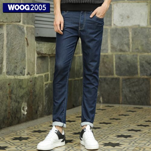 Jeans pour jeunesse pieds Slim WOOG2005 en coton automne - Ref 1483895