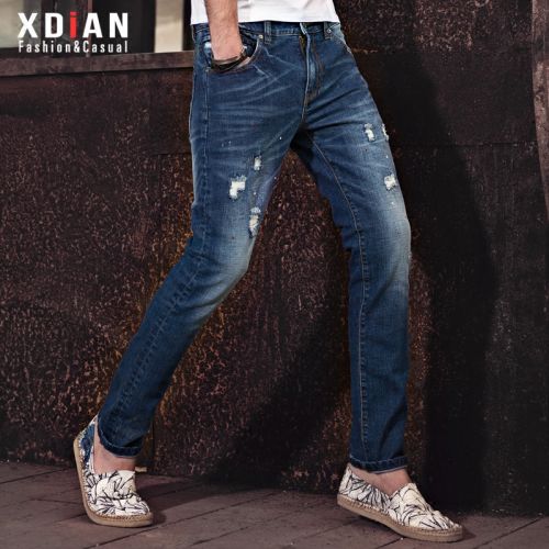 Jeans pour jeunesse pieds Slim XDIAN en coton Quatre saisons - Ref 1484337