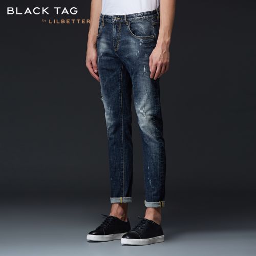 Jeans pour jeunesse pieds Slim LILBETTER en coton été - Ref 1484377