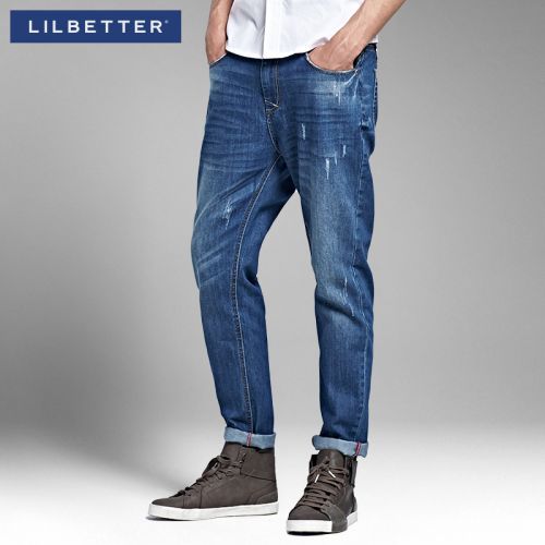 Jeans pour adolescent pieds Slim LILBETTER en coton automne - Ref 1484385