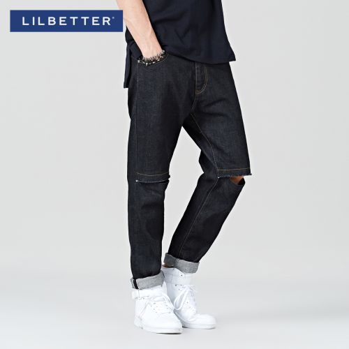 Jeans pour jeunesse Sarouel LILBETTER en coton printemps - Ref 1484390