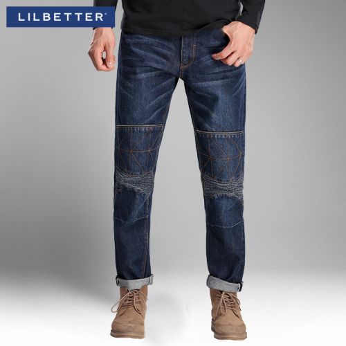 Jeans pour jeunesse pieds Slim LILBETTER en coton automne - Ref 1484406