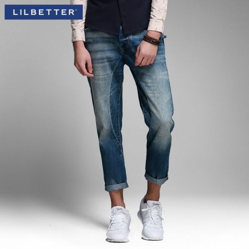 Jeans pour jeunesse pieds Slim LILBETTER en coton printemps - Ref 1484410