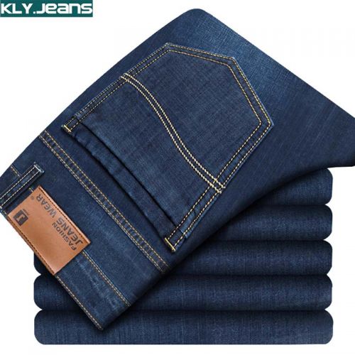 Jeans pour jeunesse coupe droite de coton, polyéthylène téréphtalate PET automne - Ref 1485155