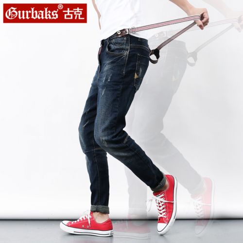 Jeans pour adolescent pieds Slim GURBAKS en coton été - Ref 1485726