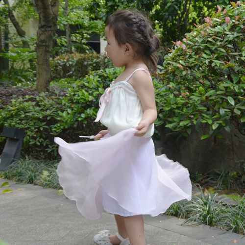 Jupe enfant en mousseline de soie - Ref 2048268