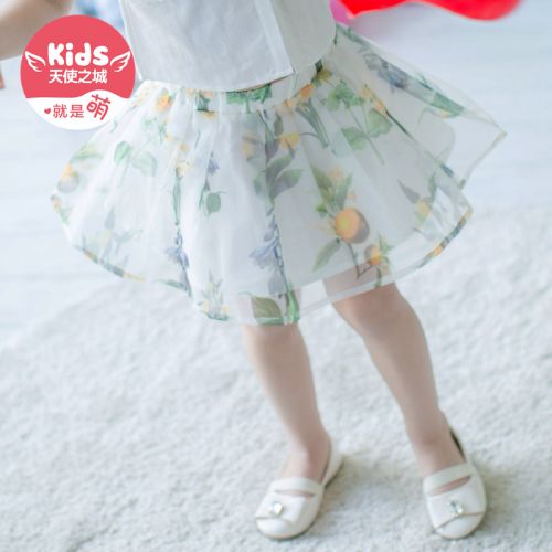 Jupe enfant ANGEL CITIZ en mousseline de soie - Ref 2049276