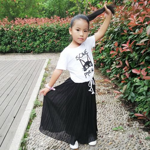 Jupe enfant en mousseline de soie - Ref 2049487