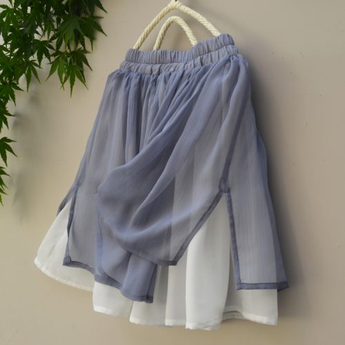 Jupe enfant en mousseline de soie - Ref 2050337