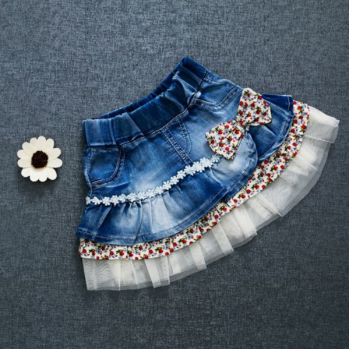 Jupe fillette en toile - Ref 2048291