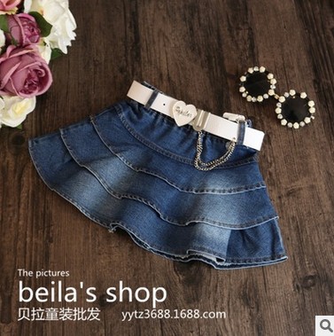 Jupe fillette en toile - Ref 2049754
