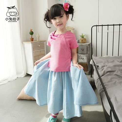 Jupe fillette en lin - Ref 2049766