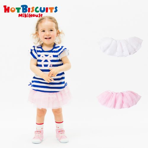 Jupe pour fille MIKIHOUSE HOT BISCUITS en polyester - Ref 2049329