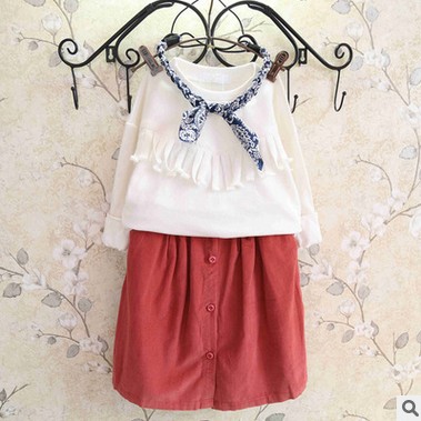 Jupe pour fille EHHE en velours côtelé - Ref 2050523