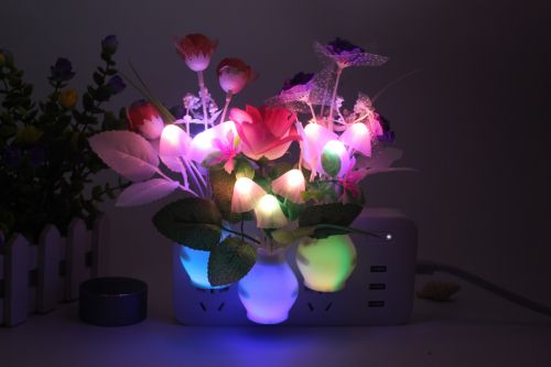 Lampe LED a fleurs plug in RGB 3423834