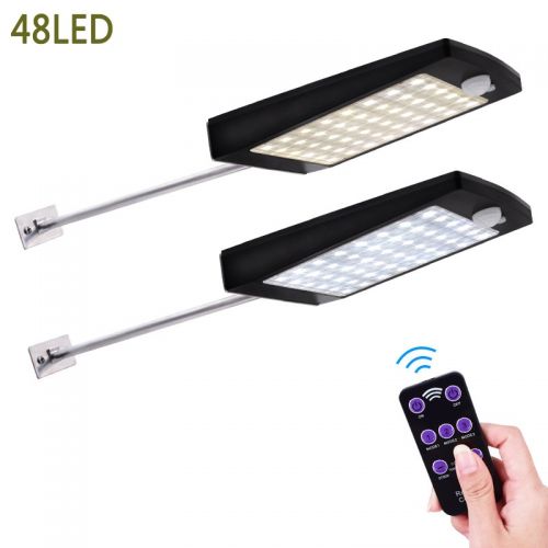 Luminaires Solaires avec Télécommande LED 48LED - Ref 3430898