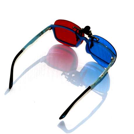 Lunettes VR ou 3D NVIDIA en résine - Rouge et bleu rouge lunettes vert Ref 1225553