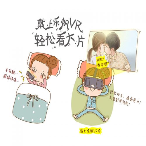 Lunettes VR ou 3D LEFAN T en plastique LMJ2 - Liquides verres de cristal d'obturation Ref 1225862