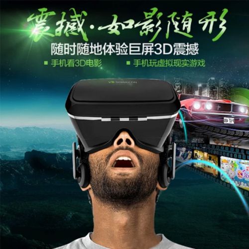 Lunettes VR ou 3D SHINECON en plastique - Rouge et bleu rouge lunettes vert Ref 1226947