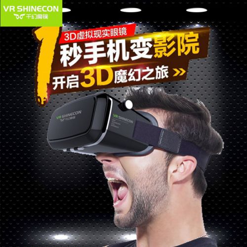 Lunettes VR ou 3D SHINECON en plastique - Rouge et bleu rouge lunettes vert Ref 1227090