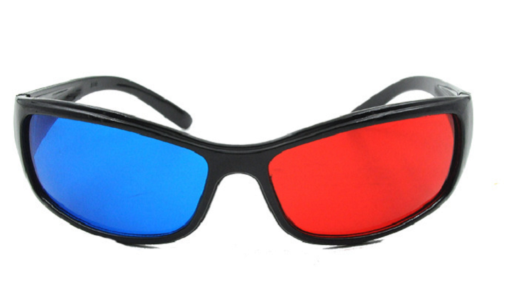 Lunettes VR ou 3D en plastique - Rouge et bleu rouge lunettes vert Ref 1228617