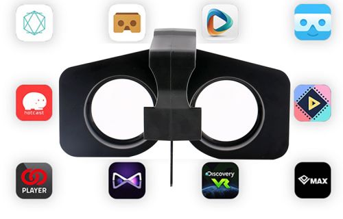 Lunettes VR ou 3D en plastique - Rouge et bleu rouge lunettes vert Ref 1228732