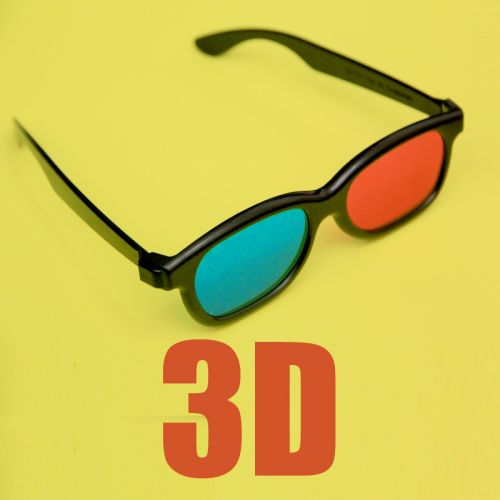Lunettes VR ou 3D en résine - Rouge et bleu rouge lunettes vert Ref 1228930
