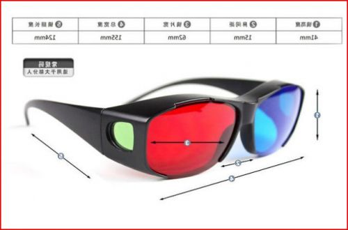 Lunettes VR ou 3D NVIDIA en résine - Rouge et bleu rouge lunettes vert Ref 1229255