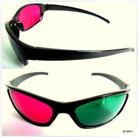 Lunettes VR ou 3D en résine - Rouge et bleu rouge lunettes vert Ref 1234137