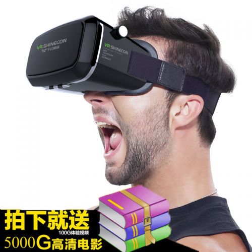 Lunettes VR ou 3D SHINECON en plastique - Rouge et bleu rouge lunettes vert Ref 1234451