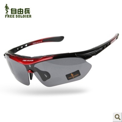 Lunettes de soleil sport neutre FREE SOLDIER - Objectif PC Ref 1213814