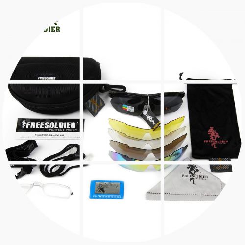 Lunettes de soleil sport neutre FREE SOLDIER - polarisant Ref 1213832