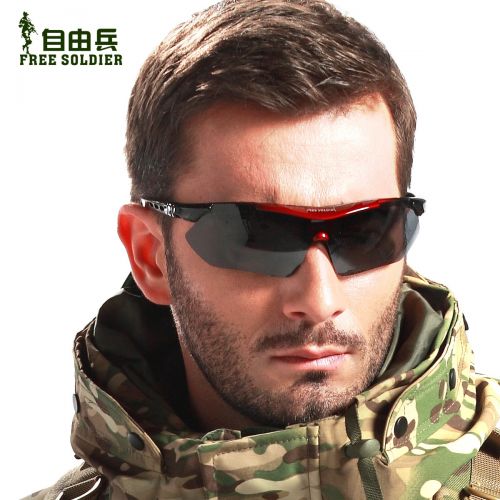 Lunettes de soleil sport neutre FREE SOLDIER - Objectif PC Ref 1217053