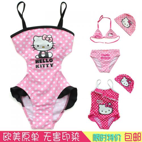 Maillot de bain fille HELLO KITTY en nylon - Ref 2545184