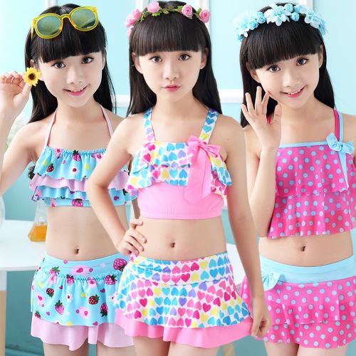 Maillot de bain fille en polyester - Ref 2545380