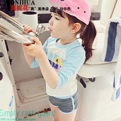 Maillot de bain fille en nylon - Ref 2545487