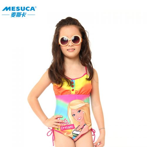 Maillot de bain fille BARBIE en nylon - Ref 2545595