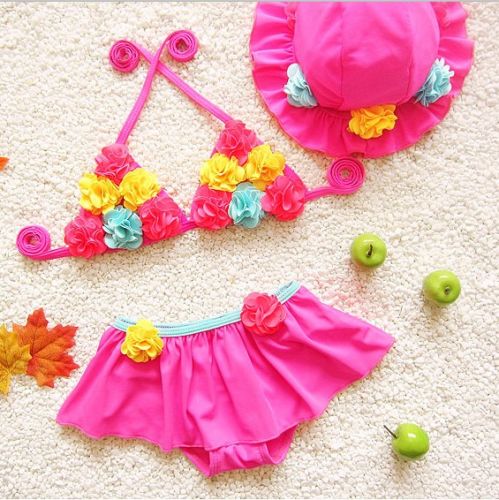 Maillot de bain fille en nylon - Ref 2545666