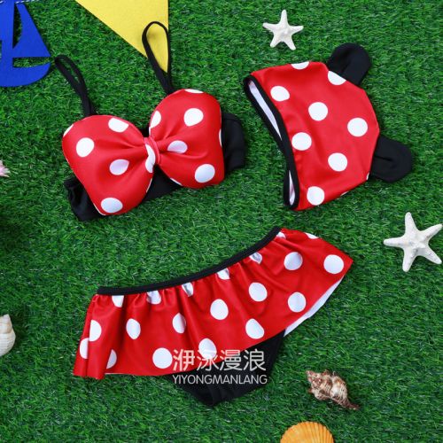 Maillot de bain fille en nylon - Ref 2545756