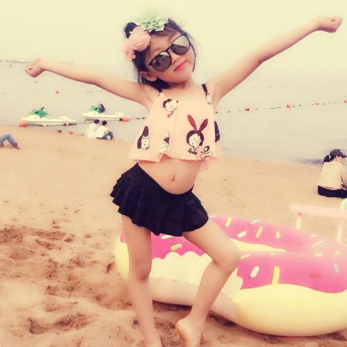 Maillot de bain fille en spandex - Ref 2546209