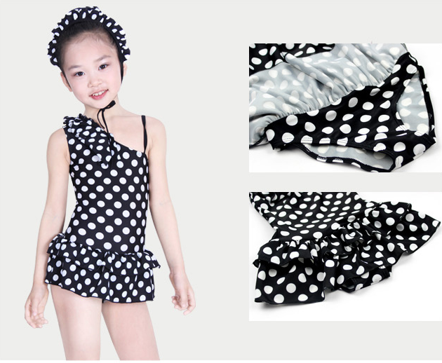 Maillot de bain fille en polyester - Ref 2546260