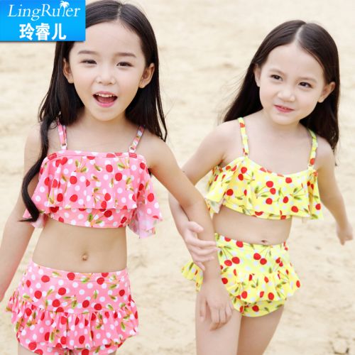 Maillot de bain fille LINGRIVER en nylon - Ref 2546313