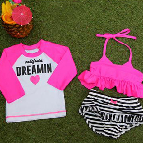Maillot de bain fille en spandex - Ref 2546488